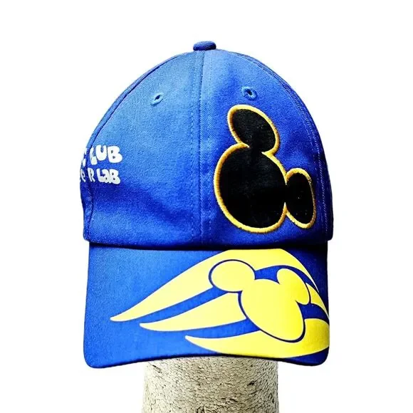 DISNEY DCL Hat Cruise Line Oceaneer Club Adj Blue Mickey Mouse Adult/Teen VGC - Picture 9 of 9